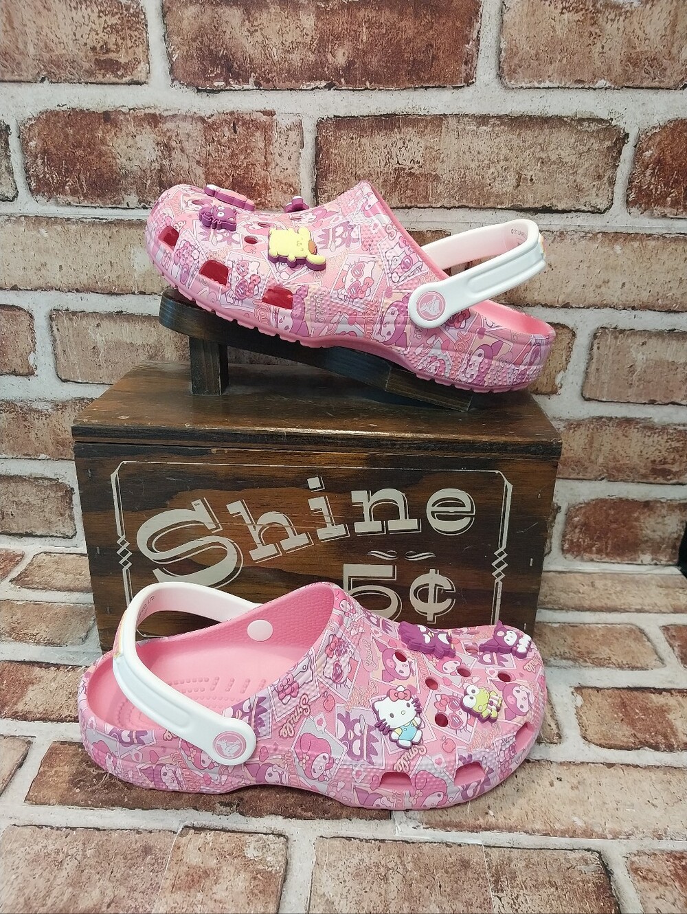 Pre-owned Worn 1x 2023 Crocs Classic X Hello Kitty And Friends Clogs